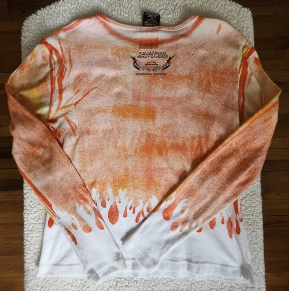 EUC Harley Davidson Womens Long Sleeve T-shirt - Picture 4 of 5